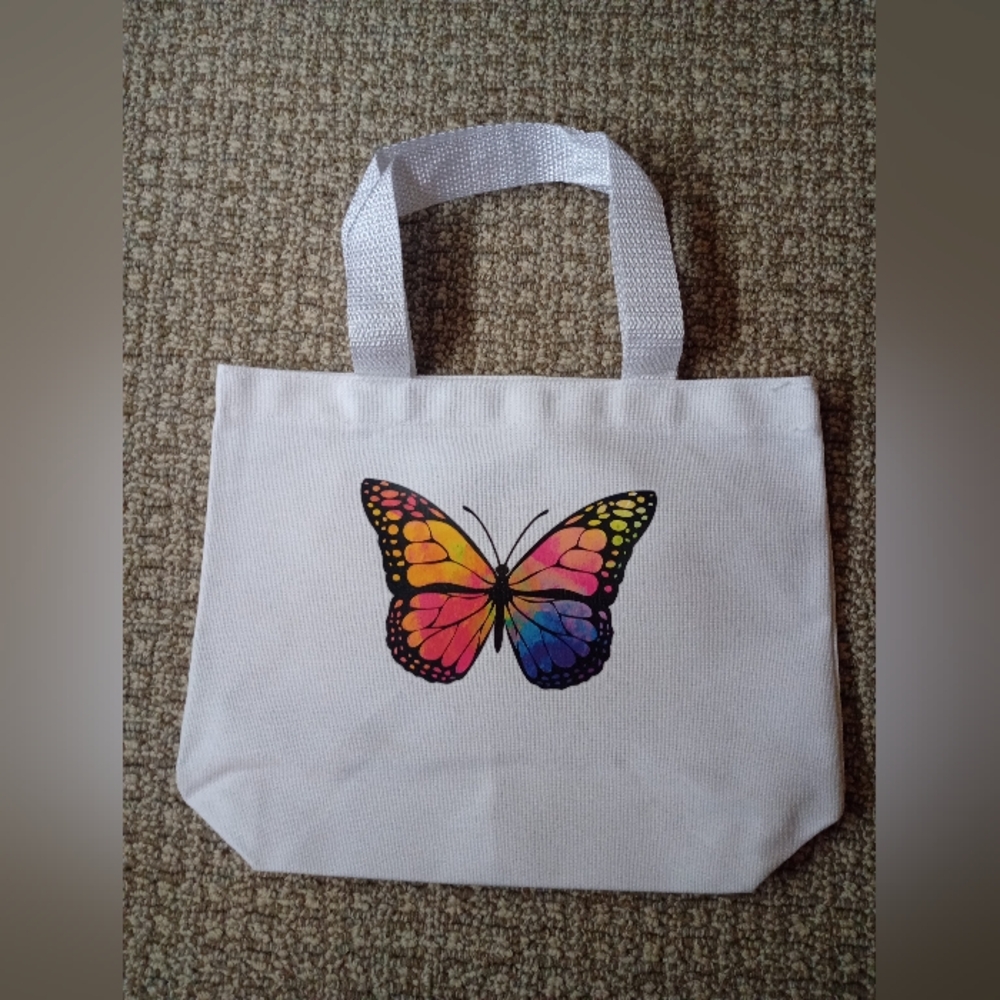 Handmade butterfly tote